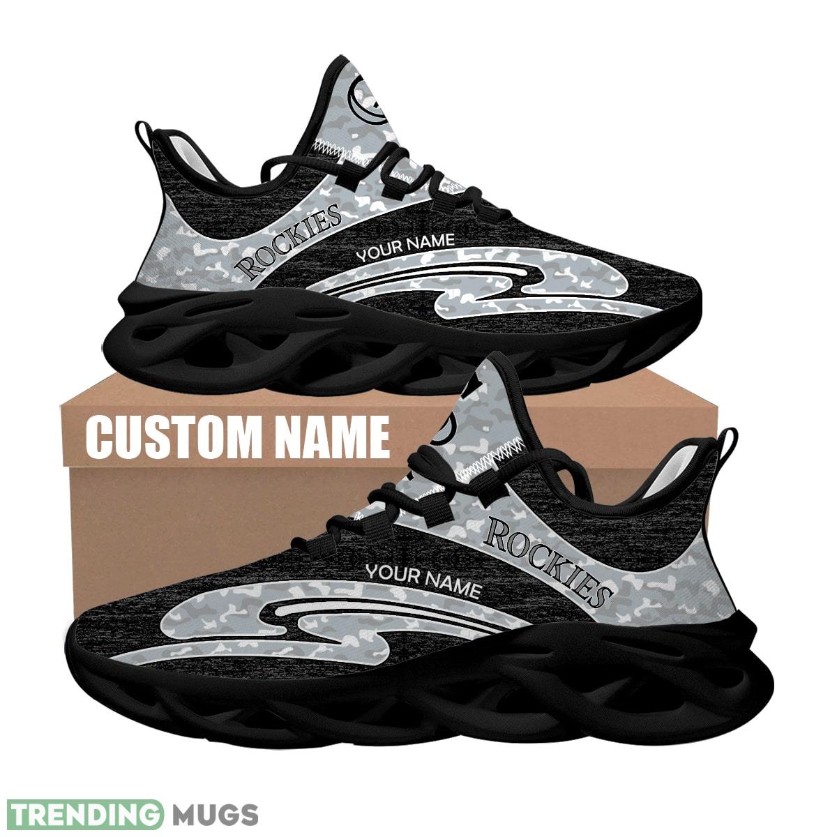Personalized Camo Design MLB Colorado Rockies Max Soul Shoes Aspire Sport Sneaker Max Soul Personalized Camo Design MLB Colorado Rockies Max Soul Shoes Aspire Sport Sneaker Max Soul