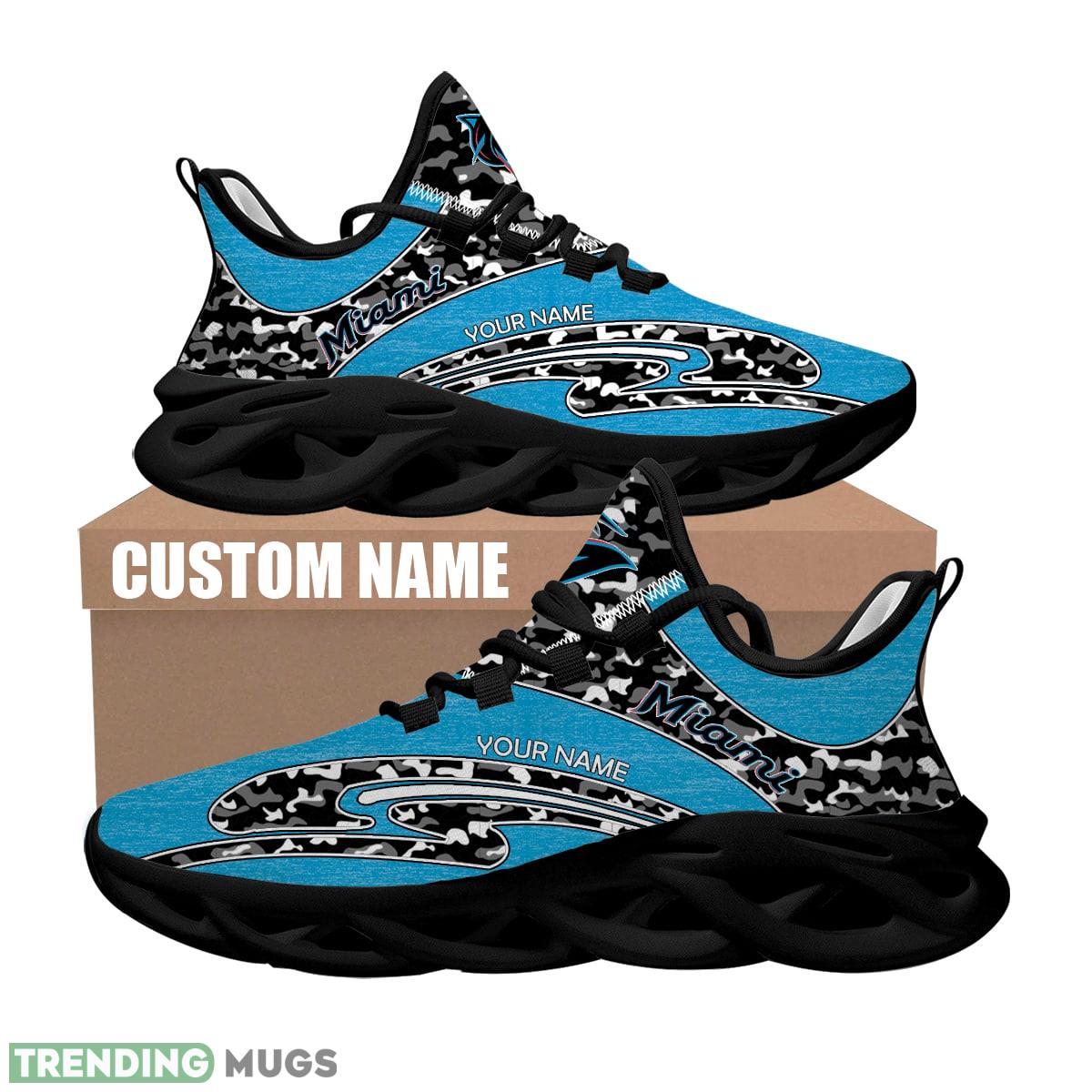 Personalized Camo Design MLB Miami Marlins Max Soul Shoes Embrace Sport Sneaker Max Soul Personalized Camo Design MLB Miami Marlins Max Soul Shoes Embrace Sport Sneaker Max Soul