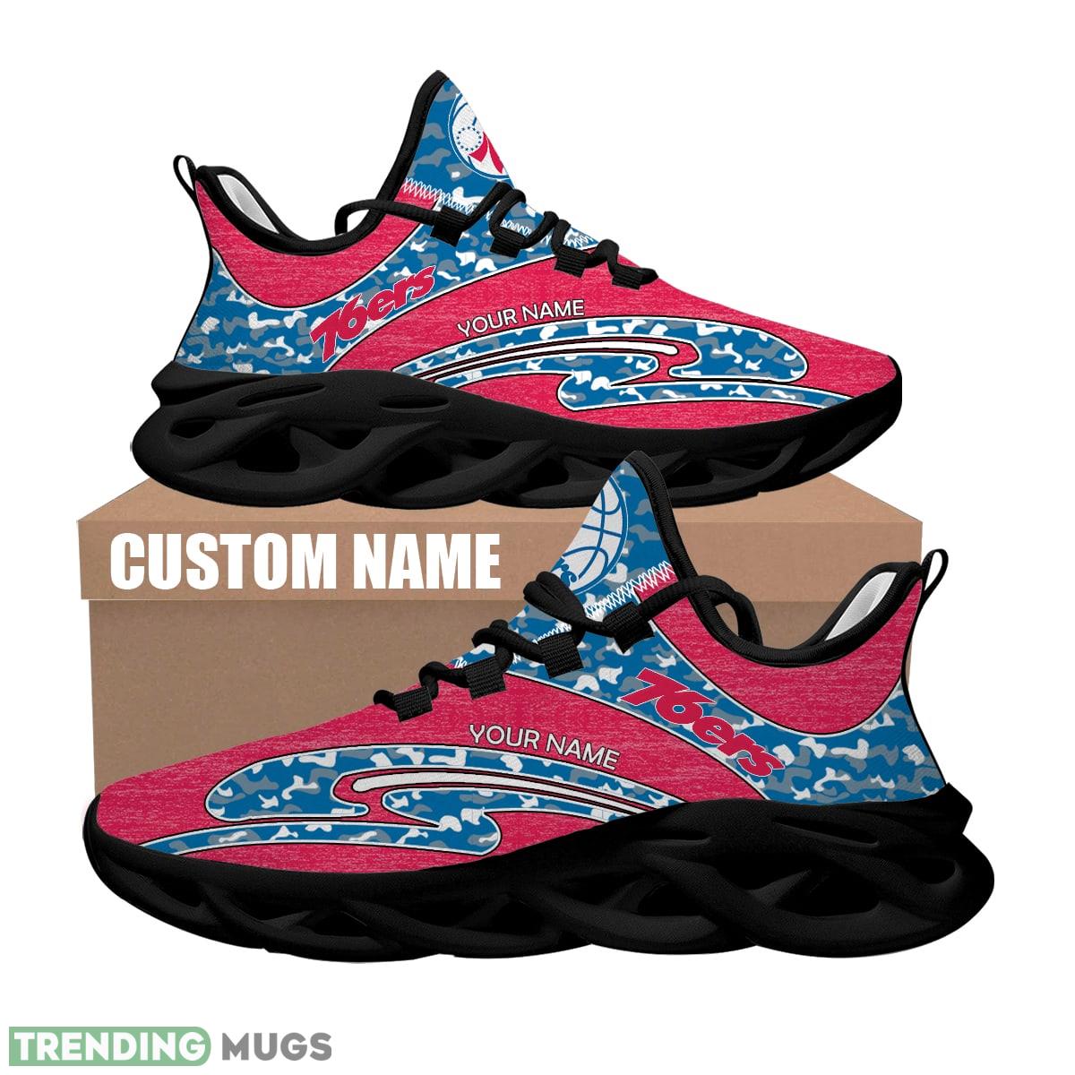 Personalized Camo Design NBA Philadelphia 76ers Max Soul Shoes Fresh Running Sneaker Max Soul Personalized Camo Design NBA Philadelphia 76ers Max Soul Shoes Fresh Running Sneaker Max Soul