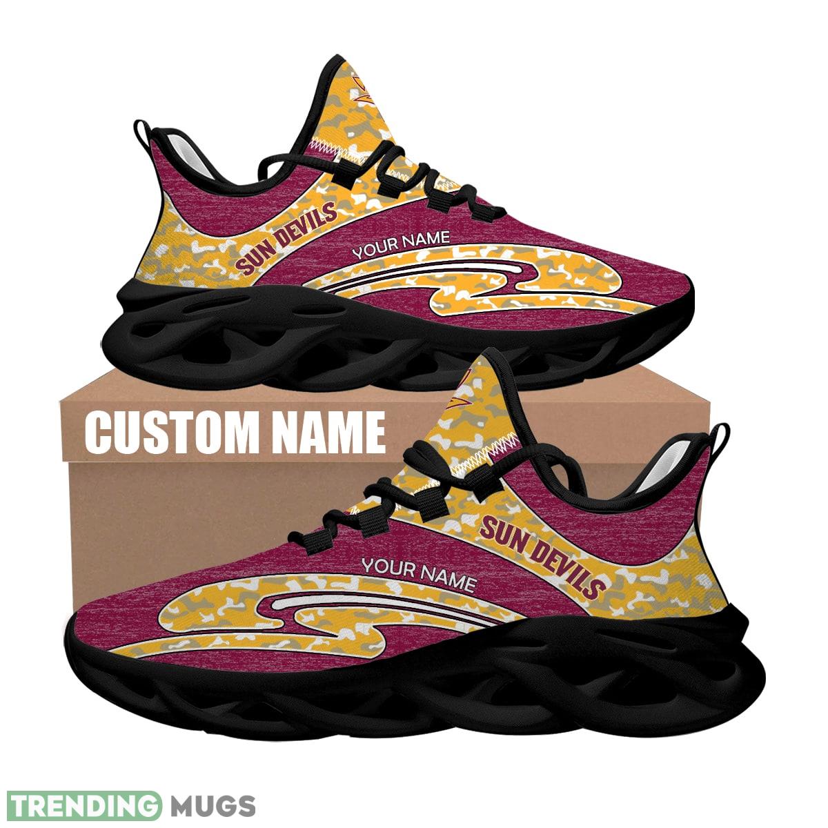Personalized Camo Design NCAA Arizona State Sun Devils Max Soul Shoes Athletic Running Sneaker Max Soul Personalized Camo Design NCAA Arizona State Sun Devils Max Soul Shoes Athletic Running Sneaker Max Soul