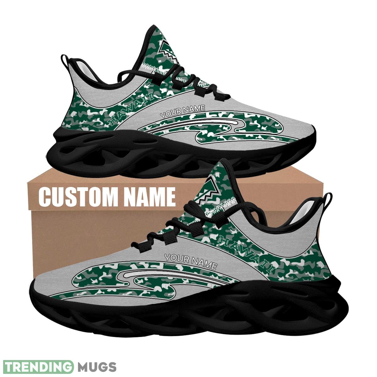 Personalized Camo Design NCAA Hawaii Rainbow Warriors Max Soul Shoes Represent Sport Sneaker Max Soul Personalized Camo Design NCAA Hawaii Rainbow Warriors Max Soul Shoes Represent Sport Sneaker Max Soul