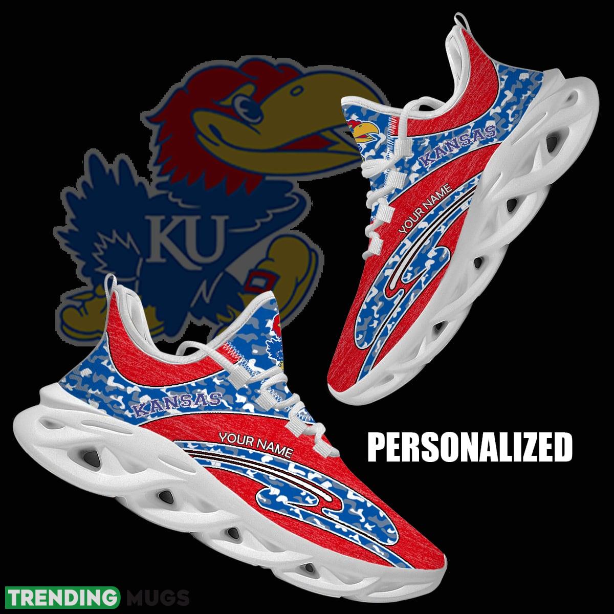 Personalized Camo Design NCAA Kansas Jayhawks Max Soul Shoes Curate Chunky Sneaker - NCAA Kansas Jayhawks Chunky Sneakers Camo Personalized Style 1 Personalized Camo Design NCAA Kansas Jayhawks Max Soul Shoes Curate Chunky Sneaker - NCAA Kansas Jayhawks Chunky Sneakers Camo Personalized Style 1