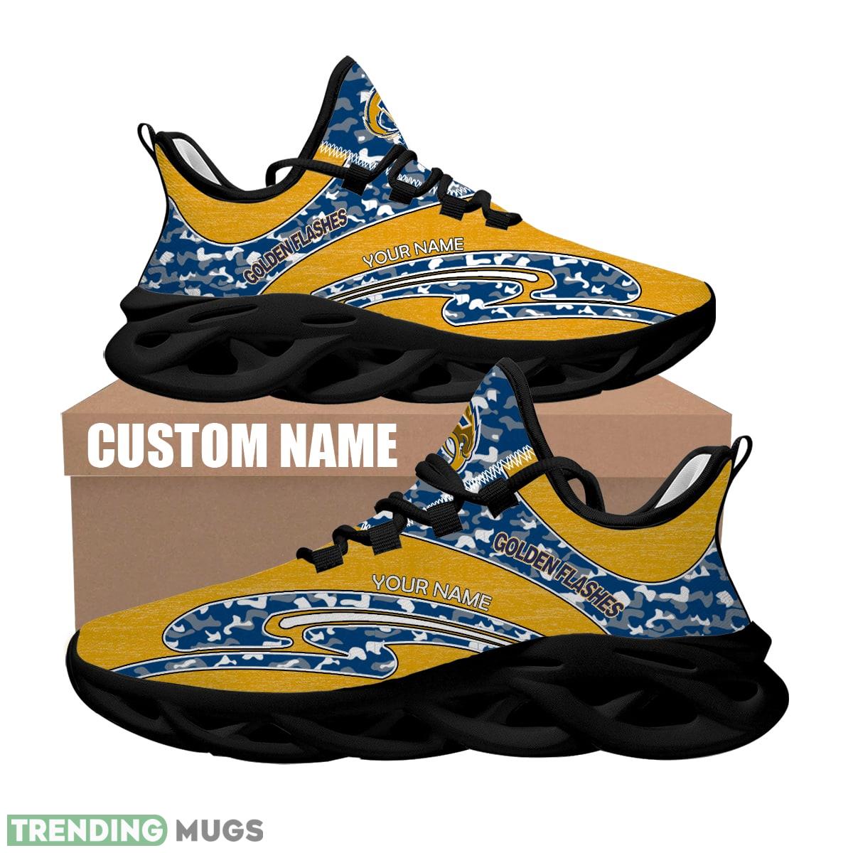 Personalized Camo Design NCAA Kent State Golden Flashes Max Soul Shoes Panache Sport Sneaker Max Soul Personalized Camo Design NCAA Kent State Golden Flashes Max Soul Shoes Panache Sport Sneaker Max Soul