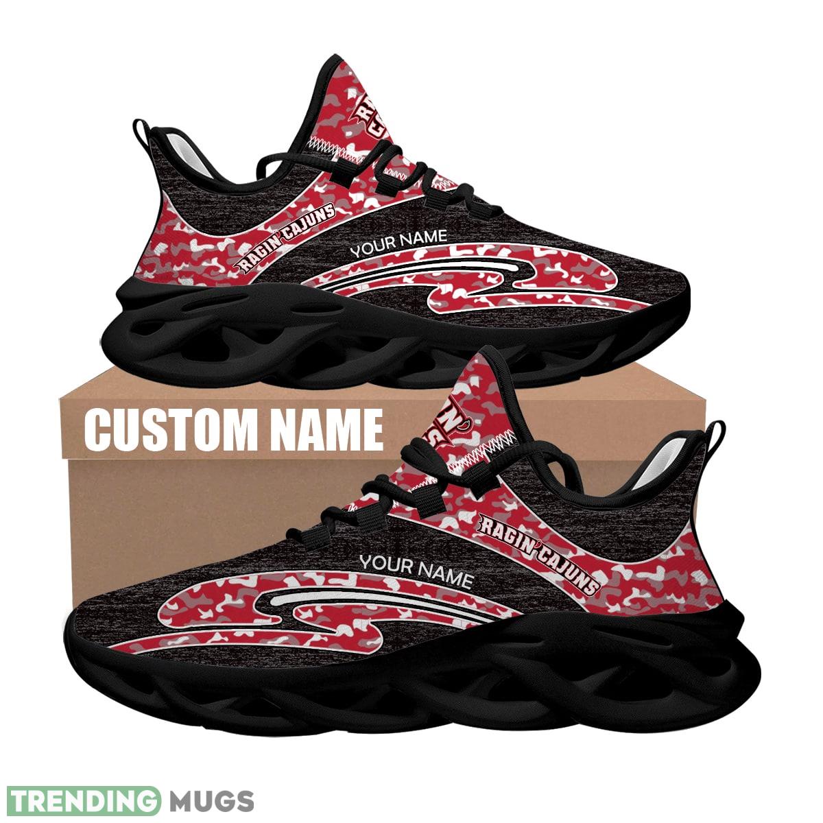 Personalized Camo Design NCAA Louisiana Ragin Cajuns Max Soul Shoes Elevate Chunky Sneaker Max Soul Personalized Camo Design NCAA Louisiana Ragin Cajuns Max Soul Shoes Elevate Chunky Sneaker Max Soul