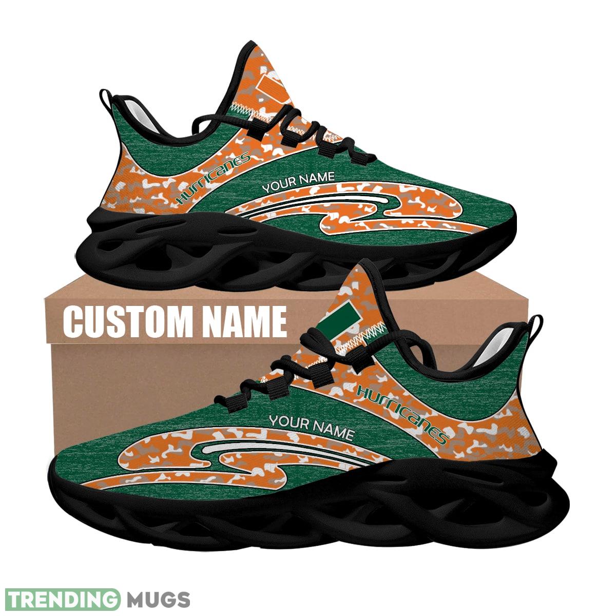 Personalized Camo Design NCAA Miami (FL) Hurricanes Max Soul Shoes Envision Sport Sneaker Max Soul Personalized Camo Design NCAA Miami (FL) Hurricanes Max Soul Shoes Envision Sport Sneaker Max Soul