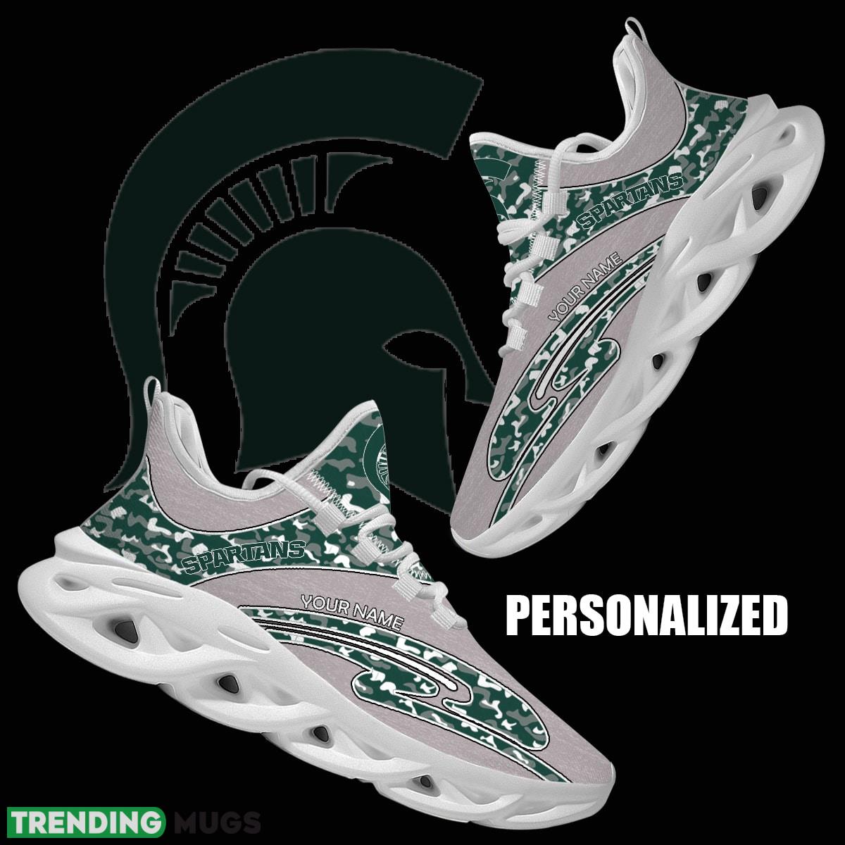 Personalized Camo Design NCAA Michigan State Spartans Max Soul Shoes Energize Running Sneaker - NCAA Michigan State Spartans Chunky Sneakers Camo Personalized Style 1 Personalized Camo Design NCAA Michigan State Spartans Max Soul Shoes Energize Running Sneaker - NCAA Michigan State Spartans Chunky Sneakers Camo Personalized Style 1