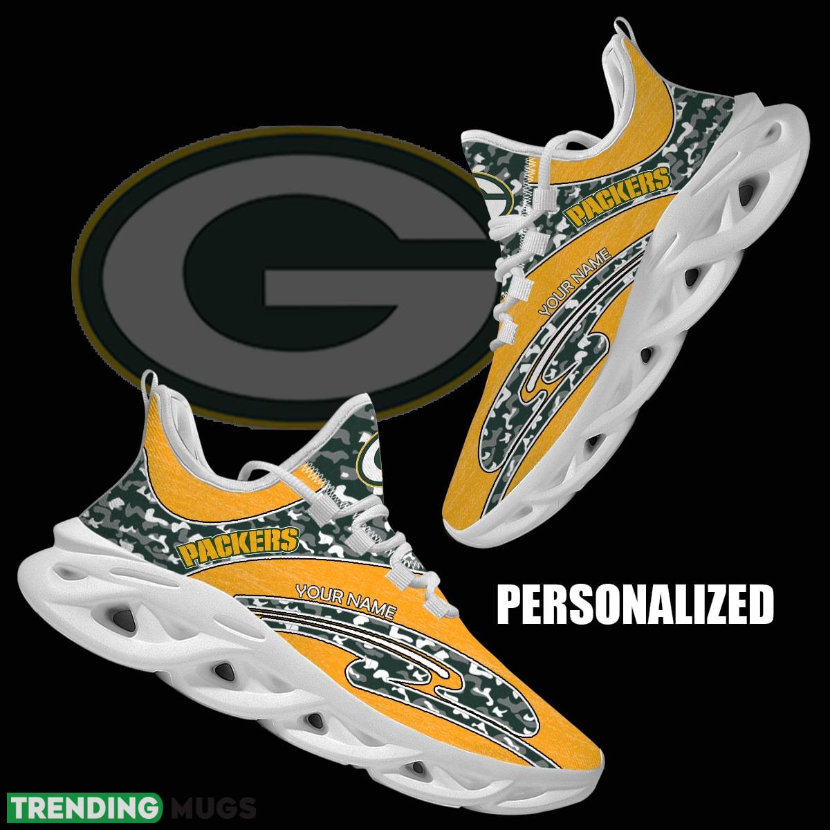 Personalized Camo Design NFL Green Bay Packers Max Soul Shoes Pop Sport Sneaker - NFL Green Bay Packers Chunky Sneakers Camo Personalized Style 1 Personalized Camo Design NFL Green Bay Packers Max Soul Shoes Pop Sport Sneaker - NFL Green Bay Packers Chunky Sneakers Camo Personalized Style 1