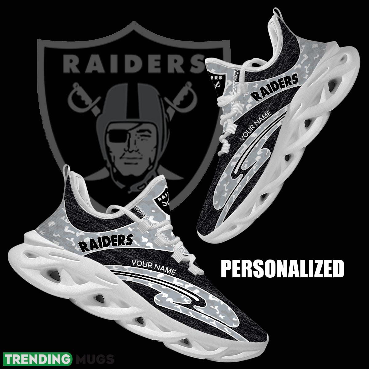 Personalized Camo Design NFL Las Vegas Raiders Max Soul Shoes Identity Running Sneaker - NFL Las Vegas Raiders Chunky Sneakers Camo Personalized Style 1 Personalized Camo Design NFL Las Vegas Raiders Max Soul Shoes Identity Running Sneaker - NFL Las Vegas Raiders Chunky Sneakers Camo Personalized Style 1