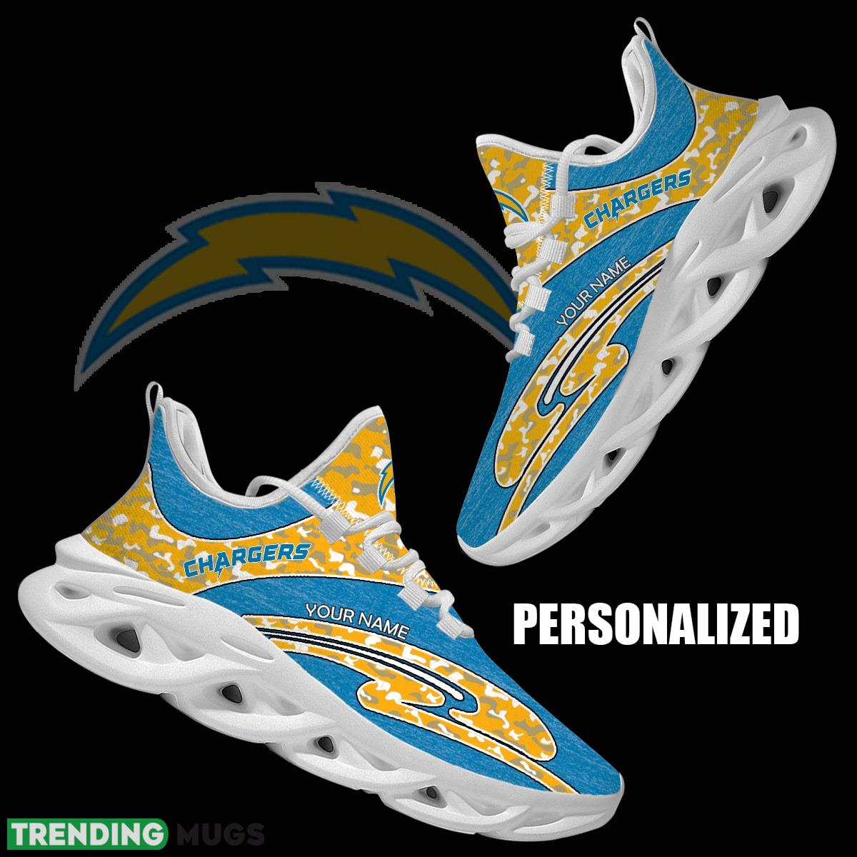Personalized Camo Design NFL Los Angeles Chargers Max Soul Shoes Culture Sport Sneaker - NFL Los Angeles Chargers Chunky Sneakers Camo Personalized Style 1 Personalized Camo Design NFL Los Angeles Chargers Max Soul Shoes Culture Sport Sneaker - NFL Los Angeles Chargers Chunky Sneakers Camo Personalized Style 1