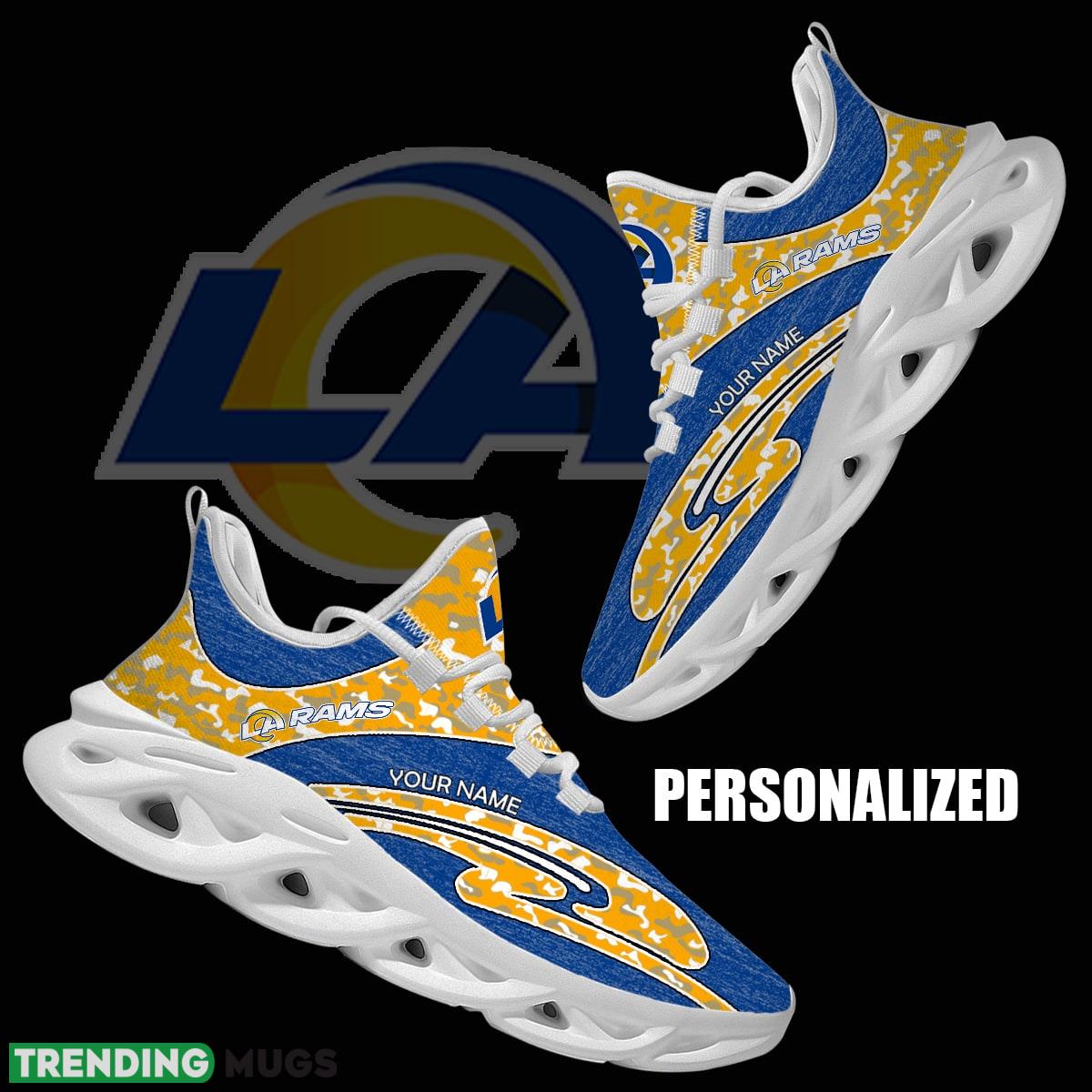 Personalized Camo Design NFL Los Angeles Rams Max Soul Shoes Impression Chunky Sneaker - NFL Los Angeles Rams Chunky Sneakers Camo Personalized Style 1 Personalized Camo Design NFL Los Angeles Rams Max Soul Shoes Impression Chunky Sneaker - NFL Los Angeles Rams Chunky Sneakers Camo Personalized Style 1