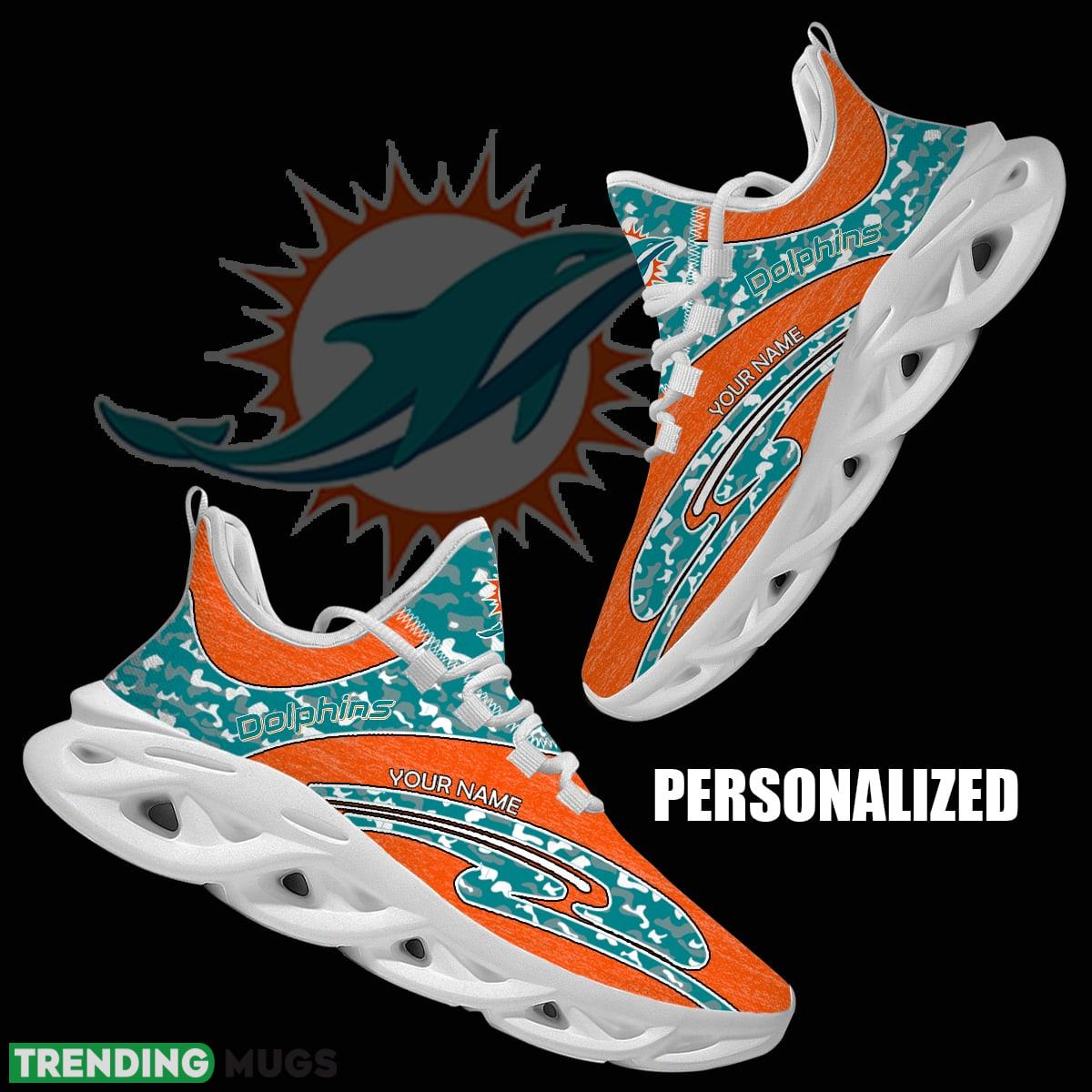 Personalized Camo Design NFL Miami Dolphins Max Soul Shoes Attitude Running Sneaker - NFL Miami Dolphins Chunky Sneakers Camo Personalized Style 1 Personalized Camo Design NFL Miami Dolphins Max Soul Shoes Attitude Running Sneaker - NFL Miami Dolphins Chunky Sneakers Camo Personalized Style 1