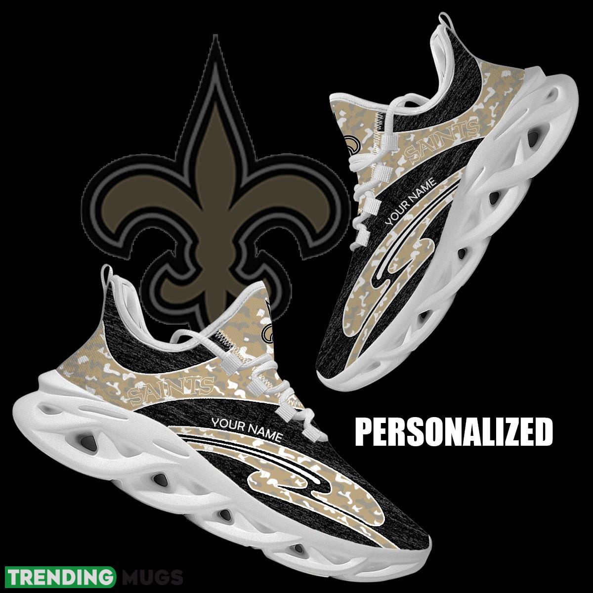 Personalized Camo Design NFL New Orleans Saints Max Soul Shoes Influence Running Sneaker - NFL New Orleans Saints Chunky Sneakers Camo Personalized Style 1 Personalized Camo Design NFL New Orleans Saints Max Soul Shoes Influence Running Sneaker - NFL New Orleans Saints Chunky Sneakers Camo Personalized Style 1