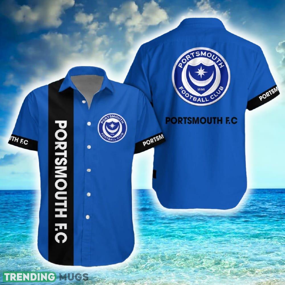 Portsmouth F.C Combo Hawaiian Shirt And Shorts For Men Women Summer Beach - Portsmouth F.C Hawaiian Shirt And Short Set New For Fans_1 Portsmouth F.C Combo Hawaiian Shirt And Shorts For Men Women Summer Beach - Portsmouth F.C Hawaiian Shirt And Short Set New For Fans_1