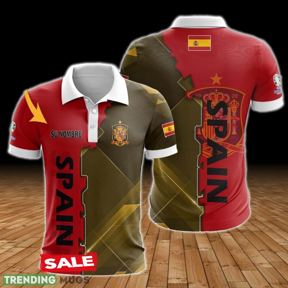 Spain Custom Name Boutique 3D Polo Shirt Golf For Men Women Fans - Spain Custom Name Boutique 3D Polo Shirt Golf For Men Women Fans Spain Custom Name Boutique 3D Polo Shirt Golf For Men Women Fans - Spain Custom Name Boutique 3D Polo Shirt Golf For Men Women Fans
