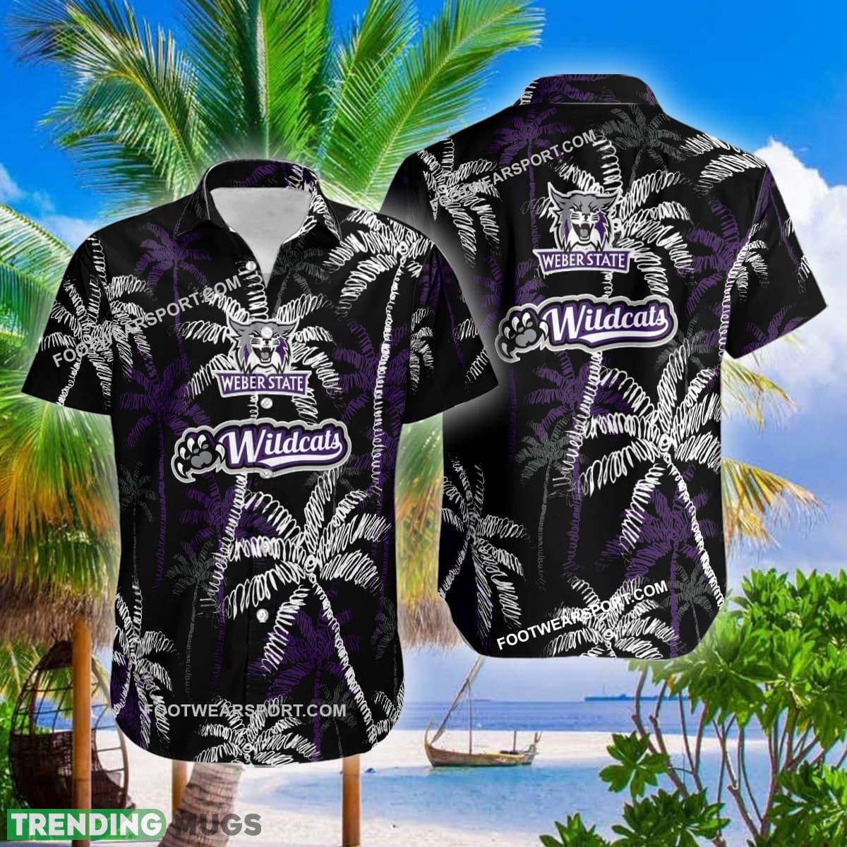 Weber State Wildcats Hawaiian Shirt Coconut Tree Vintage Gift For Summer Hawaiian Shirt Weber State Wildcats Hawaiian Shirt Coconut Tree Vintage Gift For Summer Hawaiian Shirt