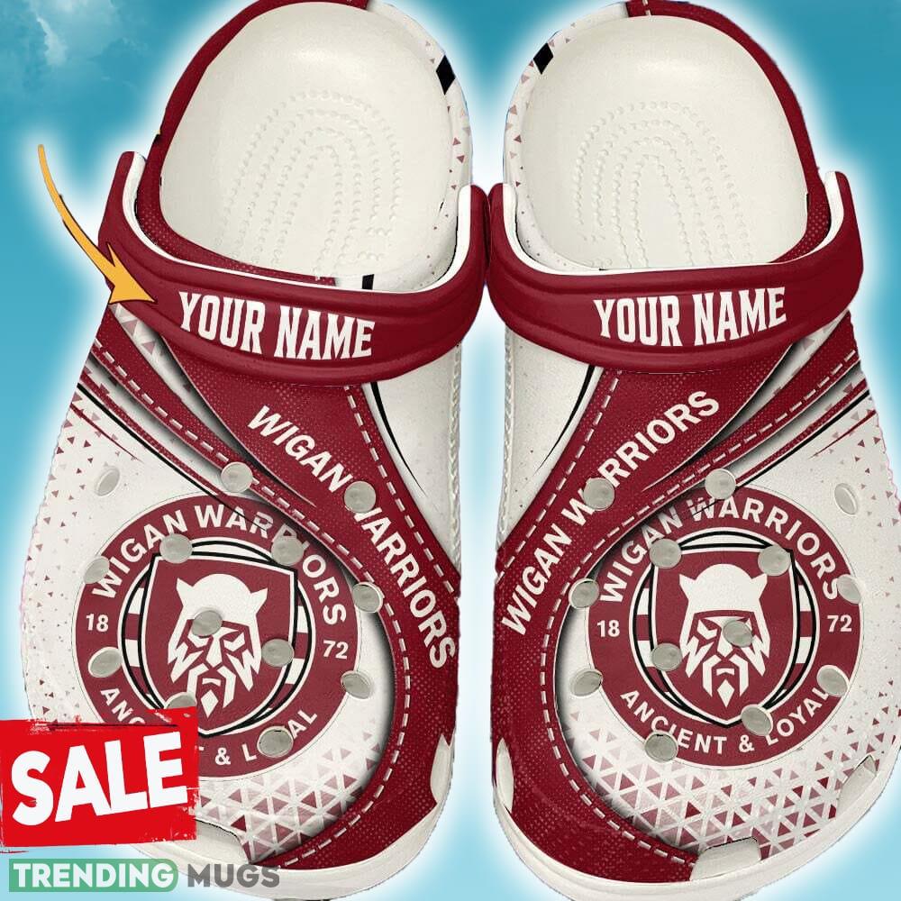 Wigan Warriors Clog Shoes Custom Name For Men Women Beach Summer - Wigan Warriors Clog Shoes Custom Name For Men Women Beach Summer