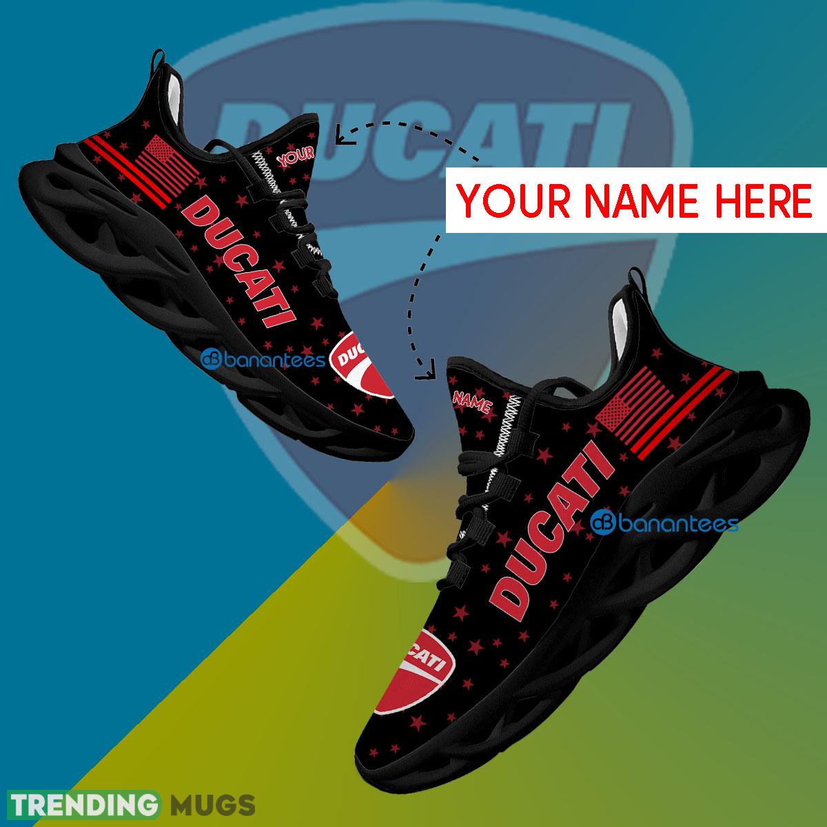 Ducati Motorcycle Running Sneaker Modern Custom Name Gift Max Soul Shoes USA Flag Star New For Fans - Ducati Motorcycle Running Shoes New Trending Personalized Photo 1 Ducati Motorcycle Running Sneaker Modern Custom Name Gift Max Soul Shoes USA Flag Star New For Fans - Ducati Motorcycle Running Shoes New Trending Personalized Photo 1
