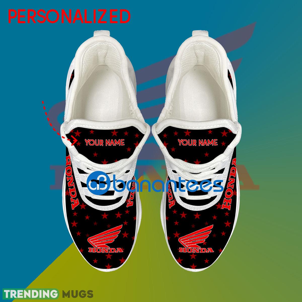 Honda Motorcycle Running Sneaker Emblematic Custom Name Gift Max Soul Shoes USA Flag Star New For Fans Max Soul Honda Motorcycle Running Sneaker Emblematic Custom Name Gift Max Soul Shoes USA Flag Star New For Fans Max Soul