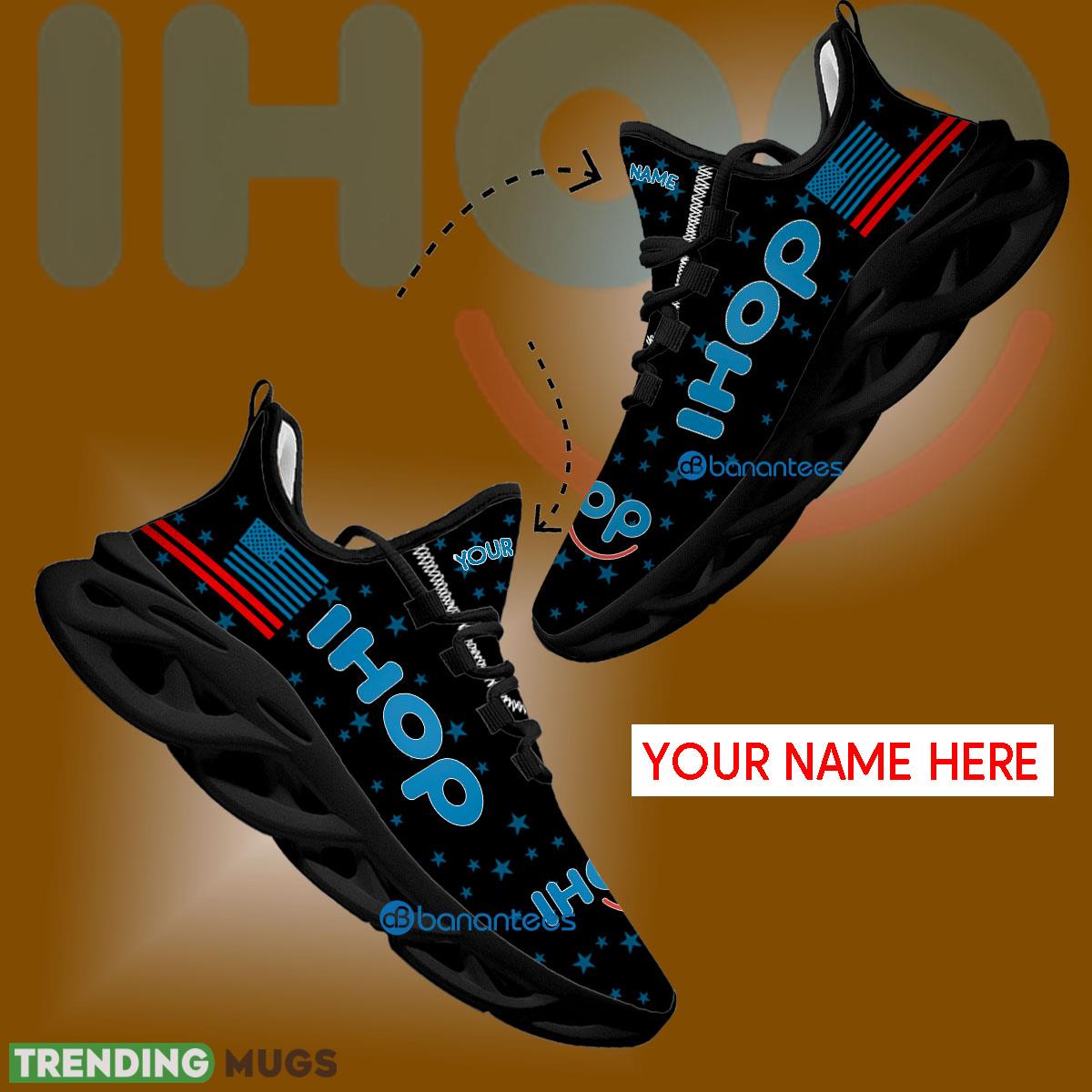 Ihop Running Sneaker Recognizable Custom Name Gift Max Soul Shoes USA Flag Star New For Fans - Ihop Running Shoes New Trending Personalized Photo 1 Ihop Running Sneaker Recognizable Custom Name Gift Max Soul Shoes USA Flag Star New For Fans - Ihop Running Shoes New Trending Personalized Photo 1