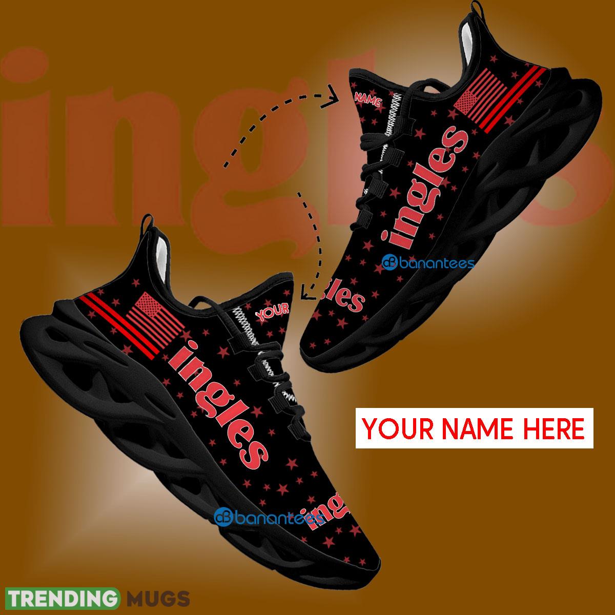 Ingles Sport Sneaker Forward Custom Name Gift Max Soul Shoes USA Flag Star New For Fans - Ingles Running Shoes New Trending Personalized Photo 1 Ingles Sport Sneaker Forward Custom Name Gift Max Soul Shoes USA Flag Star New For Fans - Ingles Running Shoes New Trending Personalized Photo 1