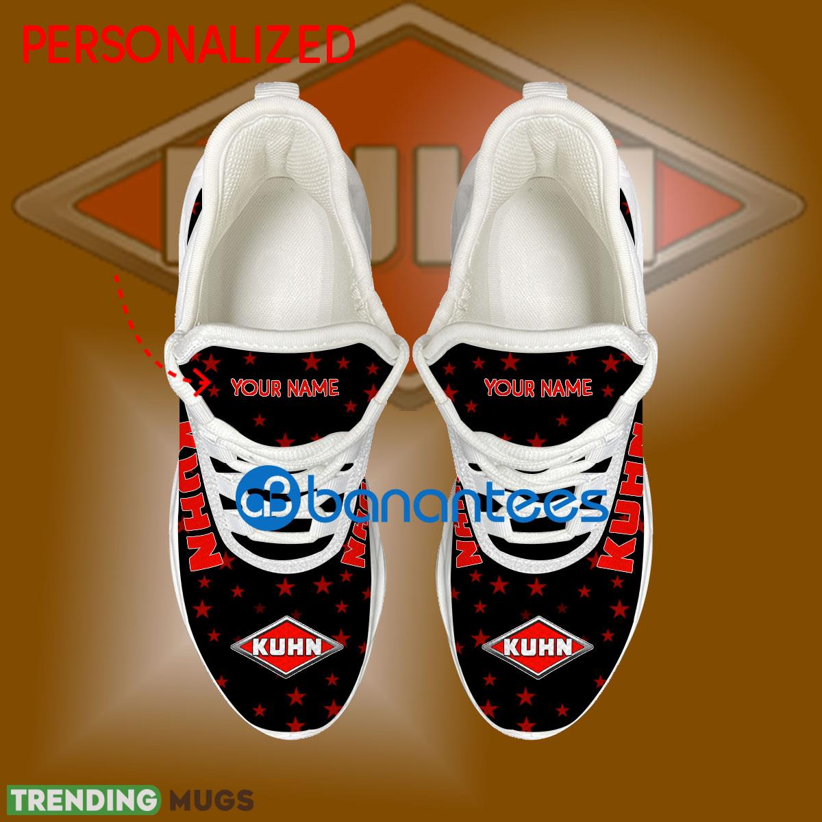 KUHN Tractor Chunky Sneaker Influence Custom Name Gift Max Soul Shoes USA Flag Star New For Fans Max Soul KUHN Tractor Chunky Sneaker Influence Custom Name Gift Max Soul Shoes USA Flag Star New For Fans Max Soul