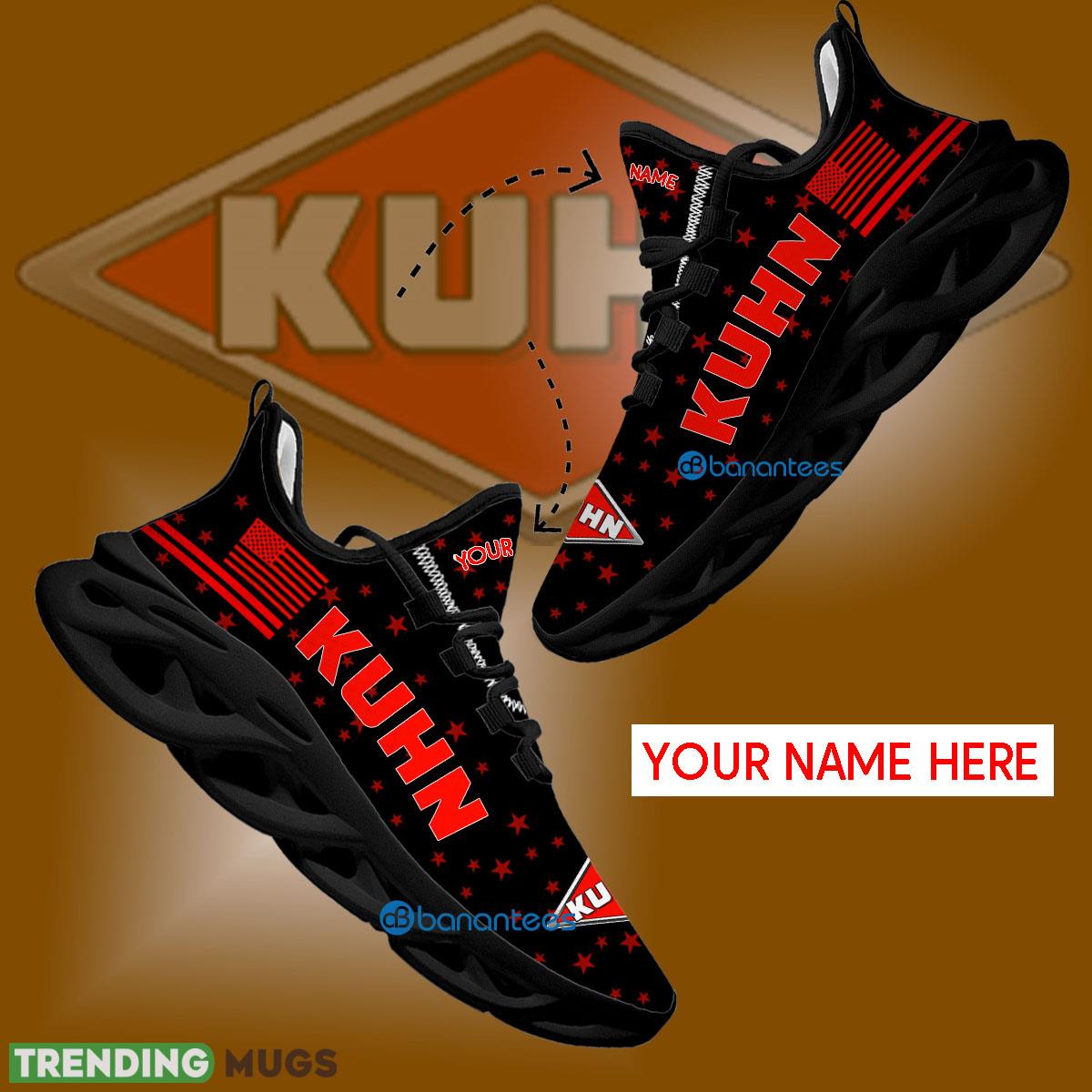 KUHN Tractor Chunky Sneaker Influence Custom Name Gift Max Soul Shoes USA Flag Star New For Fans - KUHN Tractor Running Shoes New Trending Personalized Photo 1 KUHN Tractor Chunky Sneaker Influence Custom Name Gift Max Soul Shoes USA Flag Star New For Fans - KUHN Tractor Running Shoes New Trending Personalized Photo 1