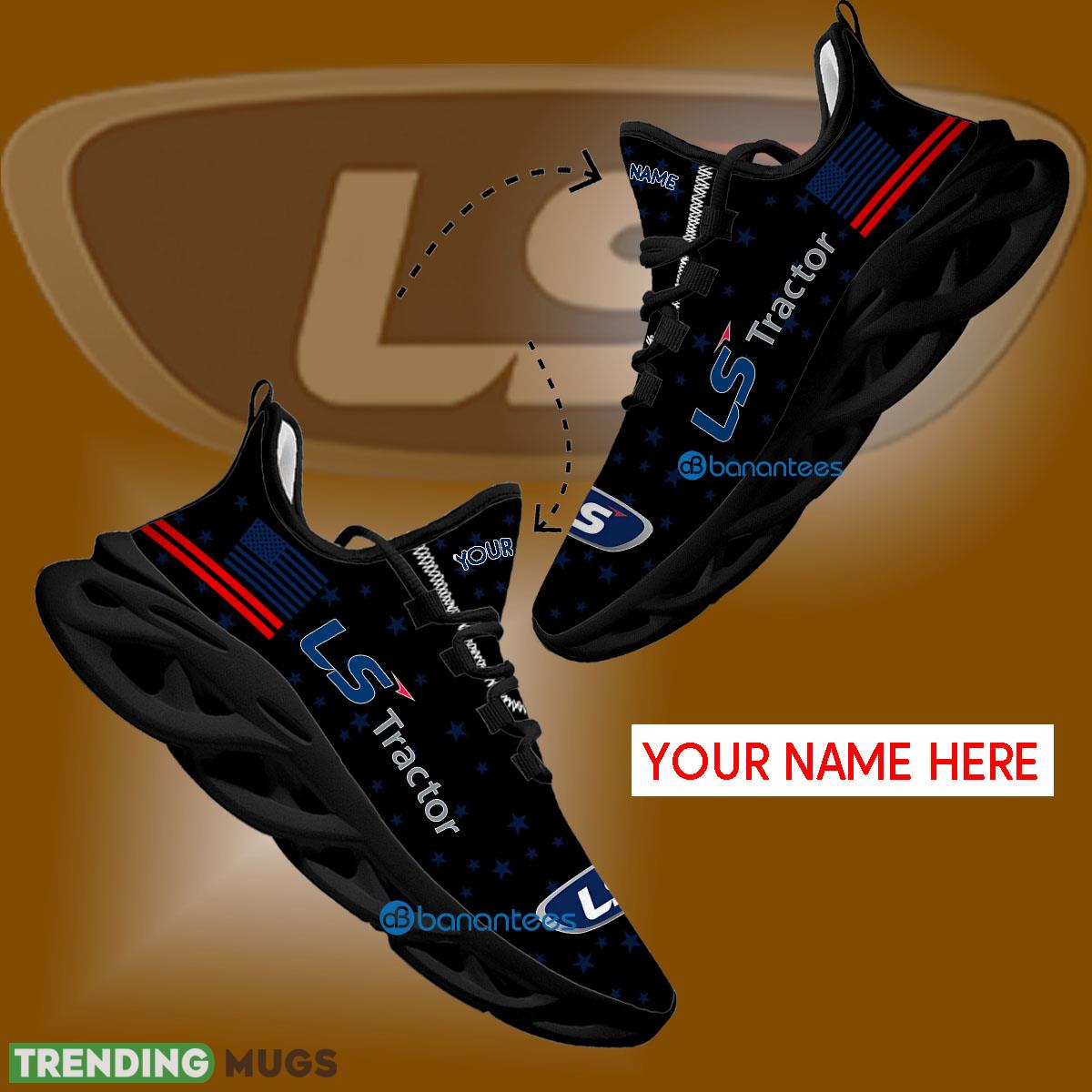 LS Tractor Running Sneaker Fresh Custom Name Gift Max Soul Shoes USA Flag Star New For Fans - LS Tractor Running Shoes New Trending Personalized Photo 1