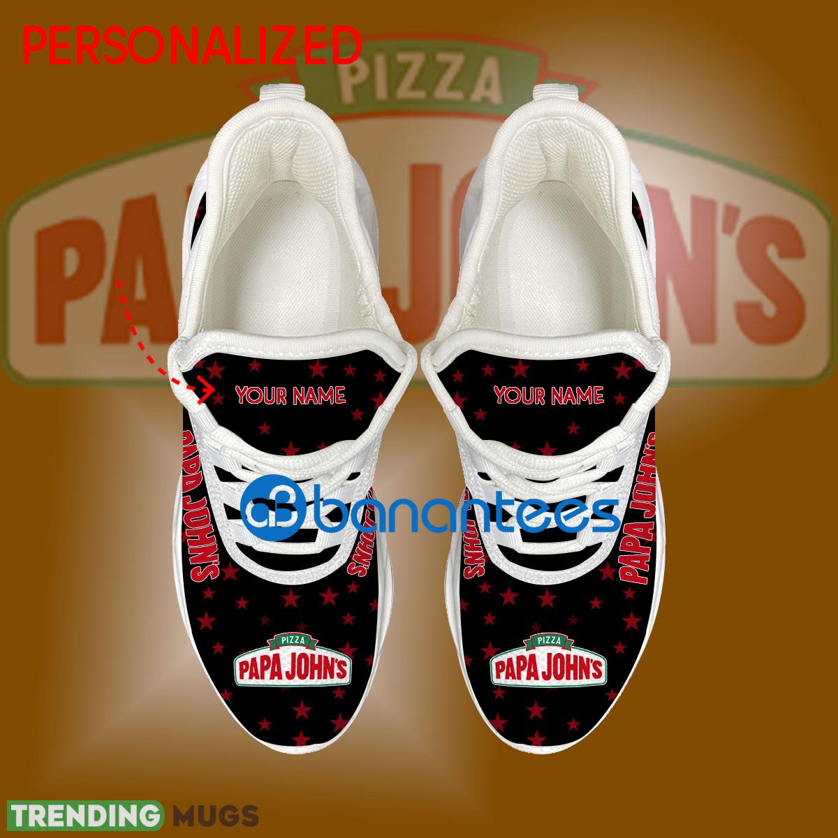 Papa John's Pizza Sport Sneaker Unveil Custom Name Gift Max Soul Shoes USA Flag Star New For Fans Max Soul Papa John's Pizza Sport Sneaker Unveil Custom Name Gift Max Soul Shoes USA Flag Star New For Fans Max Soul