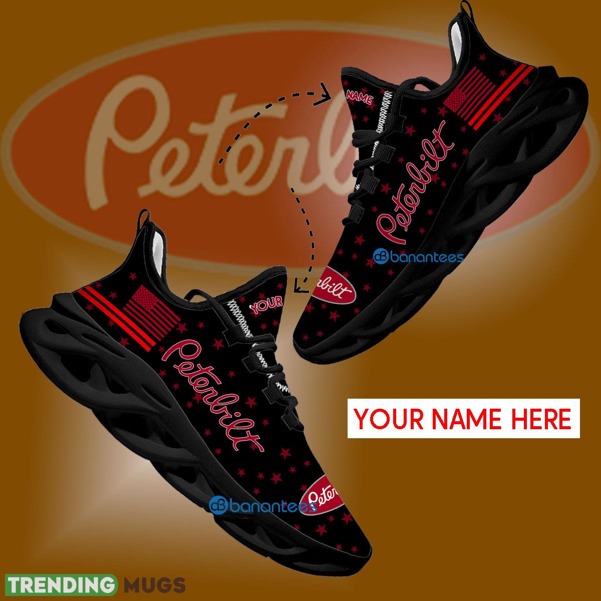 Peterbilt Truck Sport Sneaker Effortless Custom Name Gift Max Soul Shoes USA Flag Star New For Fans - Peterbilt Truck Running Shoes New Trending Personalized Photo 1 Peterbilt Truck Sport Sneaker Effortless Custom Name Gift Max Soul Shoes USA Flag Star New For Fans - Peterbilt Truck Running Shoes New Trending Personalized Photo 1