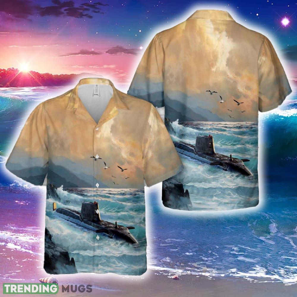 Royal Navy Astute class submarine Hawaiian Shirt Tropical Summer - Royal Navy Astute class submarine Hawaiian Shirt Tropical Summer Royal Navy Astute class submarine Hawaiian Shirt Tropical Summer - Royal Navy Astute class submarine Hawaiian Shirt Tropical Summer