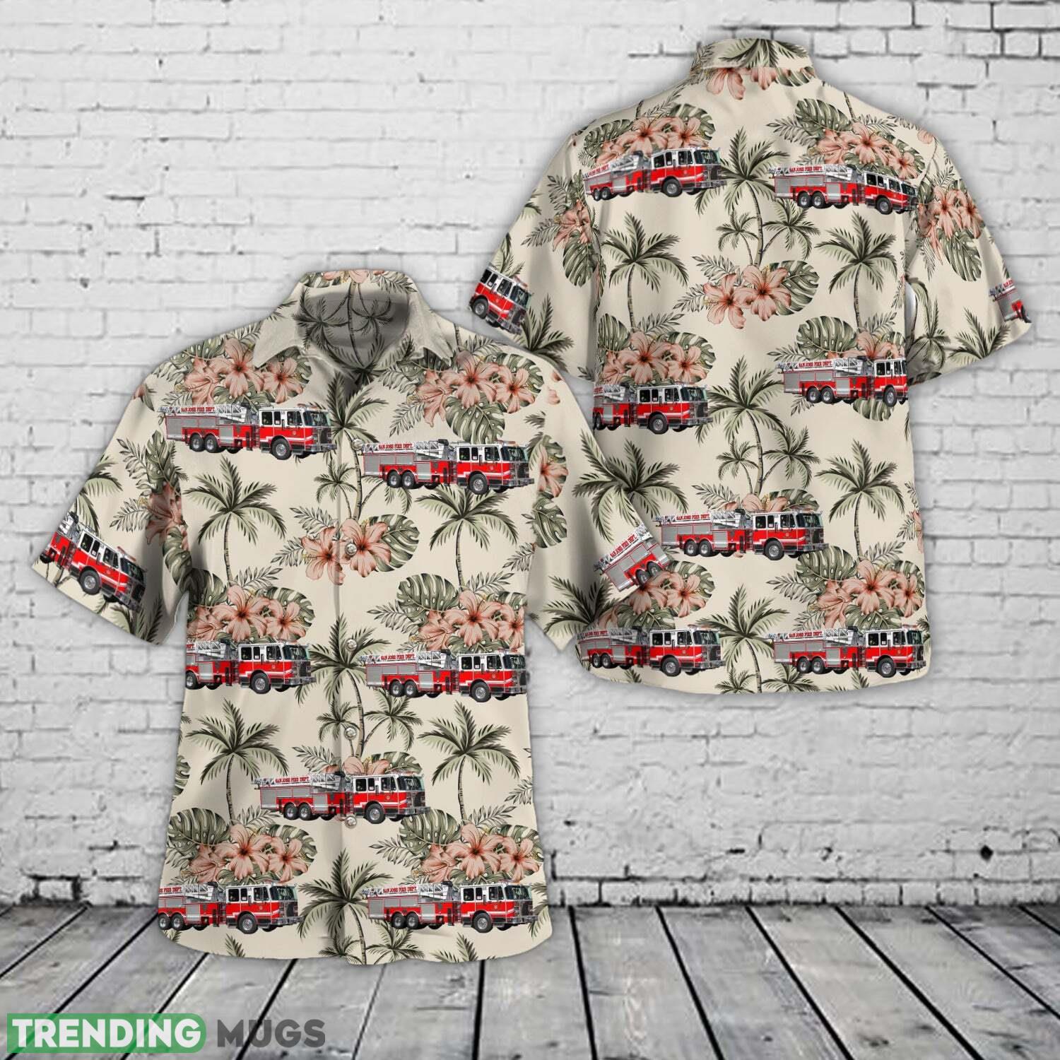 San Jose California San Jose Fire Department Ladder Truck 3 Hawaiian Shirt - San Jose California San Jose Fire Department Ladder Truck 3 Hawaiian Shirt San Jose California San Jose Fire Department Ladder Truck 3 Hawaiian Shirt - San Jose California San Jose Fire Department Ladder Truck 3 Hawaiian Shirt
