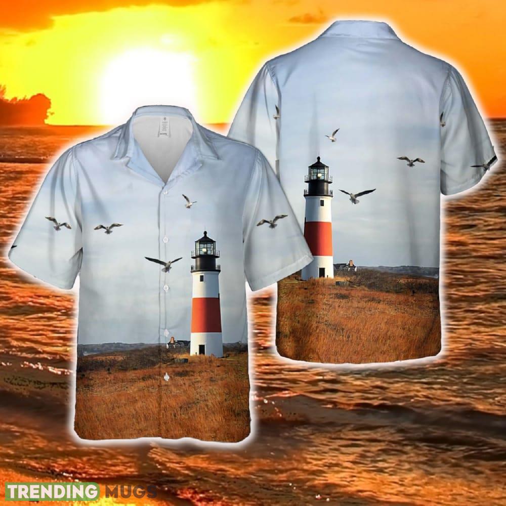 Sankaty Light Lighthouse Nantucket Massachusetts Hawaiian Shirt Tropical Summer - Sankaty Light Lighthouse Nantucket Massachusetts Hawaiian Shirt Tropical Summer Sankaty Light Lighthouse Nantucket Massachusetts Hawaiian Shirt Tropical Summer - Sankaty Light Lighthouse Nantucket Massachusetts Hawaiian Shirt Tropical Summer