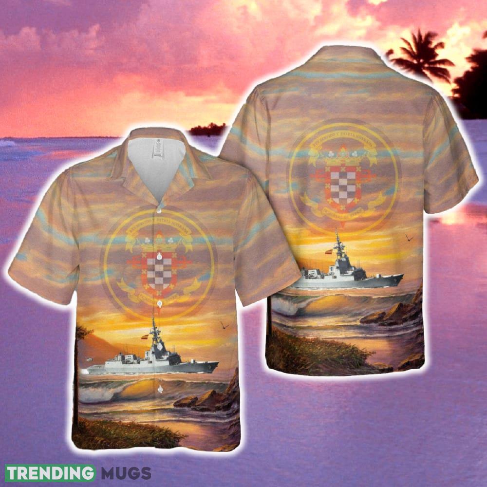 Spanish Navy Armada Espanola frigate Alvaro de Bazan (F01) Hawaiian Shirt Tropical Summer - Spanish Navy Armada Espanola frigate Alvaro de Bazan (F01) Hawaiian Shirt Tropical Summer Spanish Navy Armada Espanola frigate Alvaro de Bazan (F01) Hawaiian Shirt Tropical Summer - Spanish Navy Armada Espanola frigate Alvaro de Bazan (F01) Hawaiian Shirt Tropical Summer