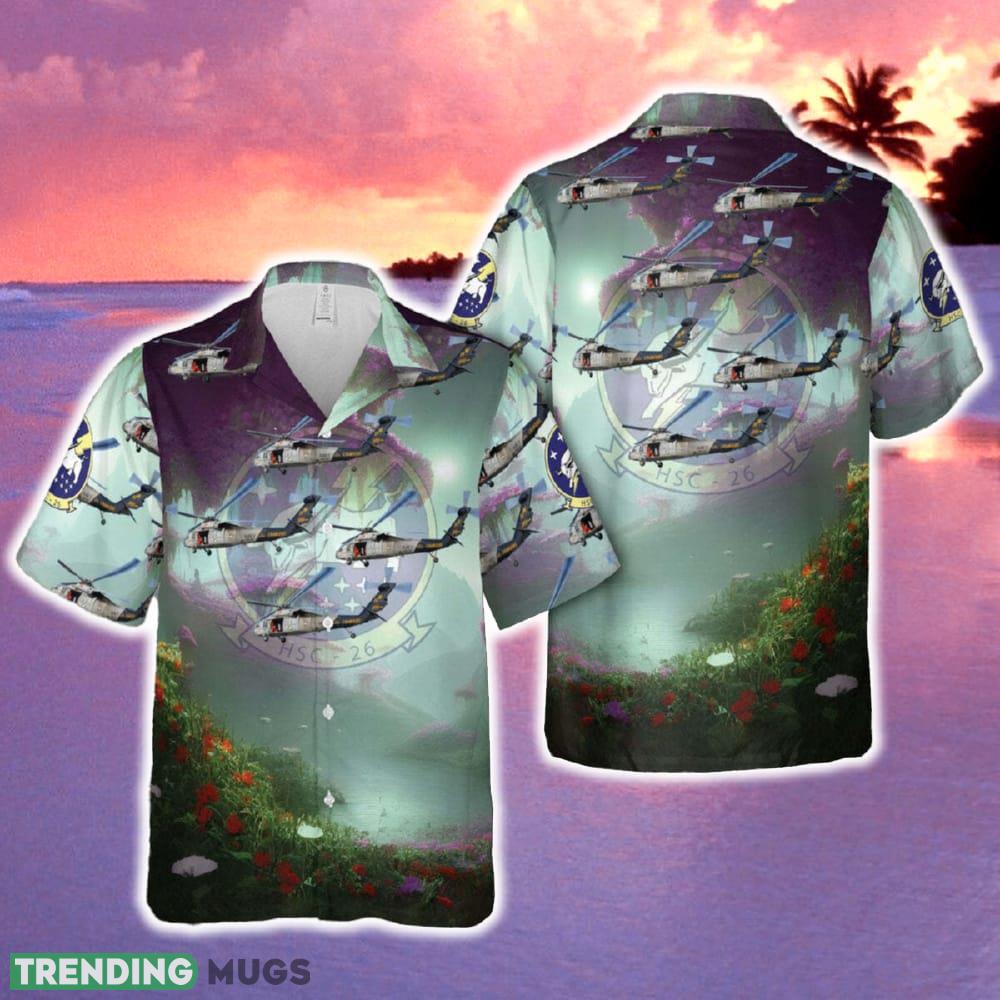 US Navy Helicopter Sea Combat Squadron 26 HSC 26 'Chargers' Hawaiian Shirt Tropical Summer Hawaiian Shirt US Navy Helicopter Sea Combat Squadron 26 HSC 26 'Chargers' Hawaiian Shirt Tropical Summer - US Navy Helicopter Sea Combat Squadron 26 HSC 26 'Chargers' Hawaiian Shirt Tropical Summer