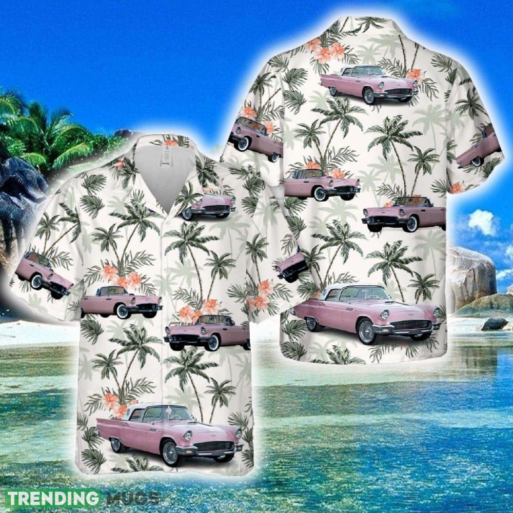 1957 Pink Ford Thunderbird Hawaiian Shirt For Beach Fans - 1957 Pink Ford Thunderbird Hawaiian Shirt For Beach Fans 1957 Pink Ford Thunderbird Hawaiian Shirt For Beach Fans - 1957 Pink Ford Thunderbird Hawaiian Shirt For Beach Fans