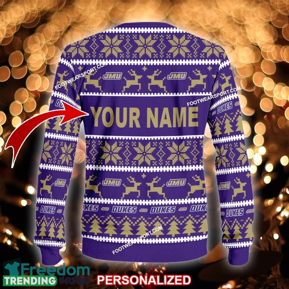 Custom Name NEW Donkey James Madison Dukes Ugly Christmas 3D Sweater Gift For Men And Women 3D Sweater Custom Name NEW Donkey James Madison Dukes Ugly Christmas 3D Sweater Gift For Men And Women 3D Sweater