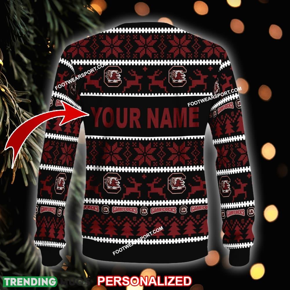 Custom Name NEW Mulled South Carolina Gamecocks Ugly Christmas Sweater Gift For Men And Women 3D Sweater Custom Name NEW Mulled South Carolina Gamecocks Ugly Christmas Sweater Gift For Men And Women 3D Sweater