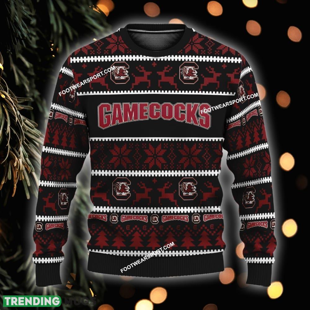 Custom Name NEW Mulled South Carolina Gamecocks Ugly Christmas Sweater Gift For Men And Women - NCAA South Carolina Gamecocks Ugly Christmas Sweater For Men And Women Photo 1 Custom Name NEW Mulled South Carolina Gamecocks Ugly Christmas Sweater Gift For Men And Women - NCAA South Carolina Gamecocks Ugly Christmas Sweater For Men And Women Photo 1