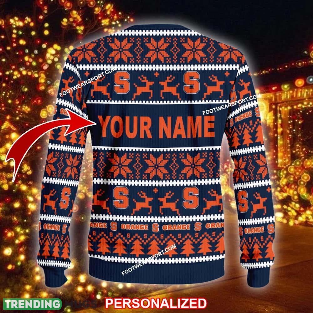 Custom Name NEW Nativity Syracuse Orange Knitted Xmas Sweater Gift For Men And Women 3D Sweater Custom Name NEW Nativity Syracuse Orange Knitted Xmas Sweater Gift For Men And Women 3D Sweater