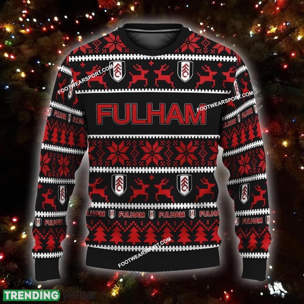 Custom Name NEW Neckline Fulham Knitted Xmas Sweater Gift For Men And Women - EPL Fulham Ugly Christmas Sweater For Men And Women Photo 1 Custom Name NEW Neckline Fulham Knitted Xmas Sweater Gift For Men And Women - EPL Fulham Ugly Christmas Sweater For Men And Women Photo 1
