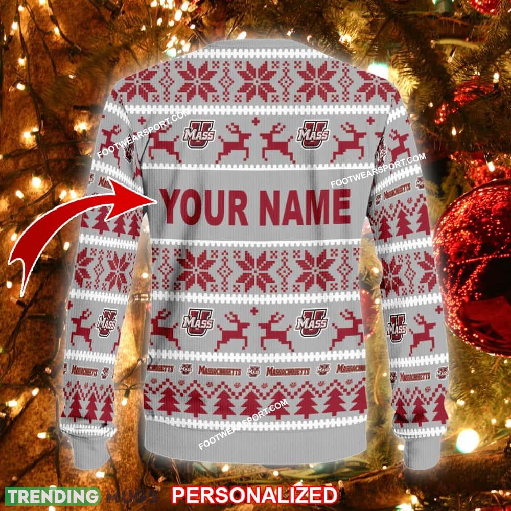 Custom Name NEW Northern Massachusetts Minutemen Ugly Christmas Sweater Gift Holidays 3D Sweater Custom Name NEW Northern Massachusetts Minutemen Ugly Christmas Sweater Gift Holidays 3D Sweater