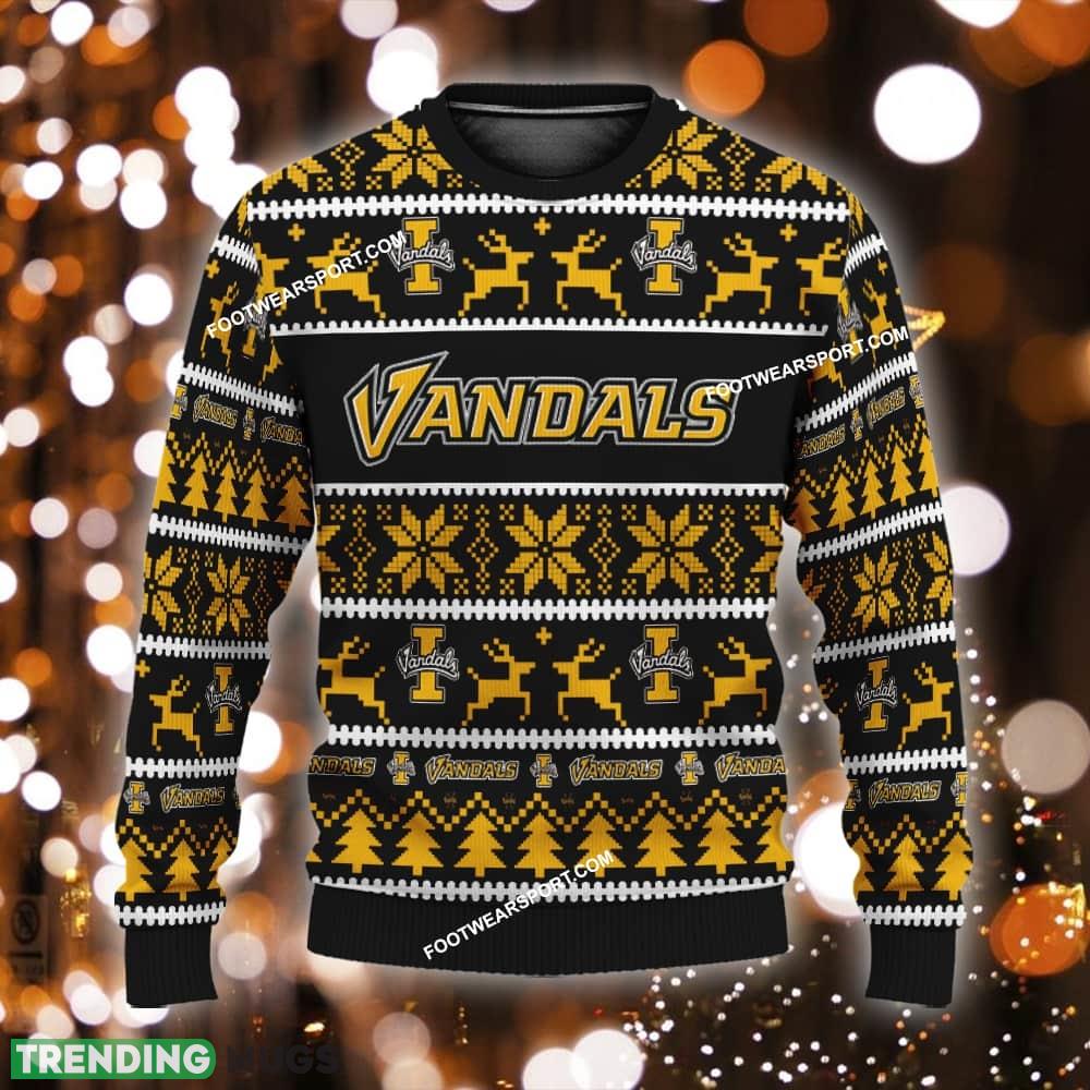 Custom Name NEW Outwear Idaho Vandals Ugly Christmas Sweater Gift For Adult - NCAA2 Idaho Vandals Ugly Christmas Sweater For Men And Women Photo 1 Custom Name NEW Outwear Idaho Vandals Ugly Christmas Sweater Gift For Adult - NCAA2 Idaho Vandals Ugly Christmas Sweater For Men And Women Photo 1