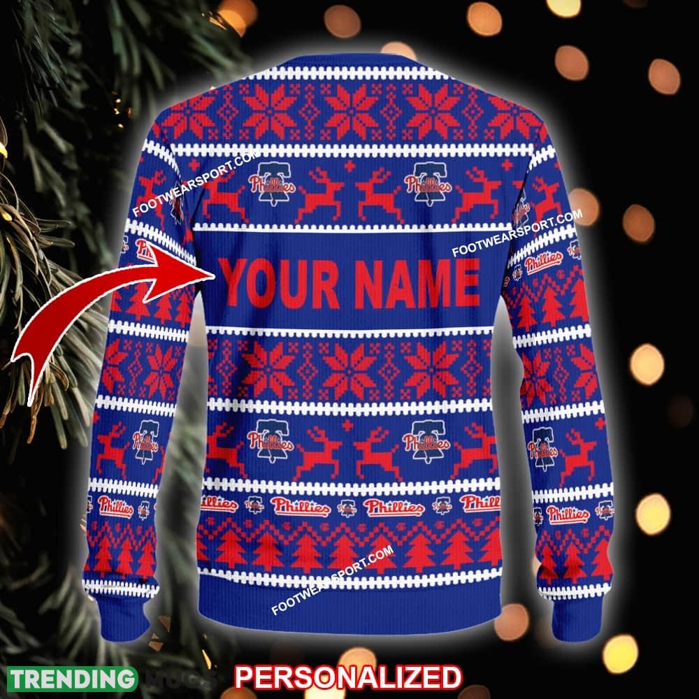 Custom Name NEW Party Philadelphia Phillies Ugly Xmas 3D Sweater Gift For Men And Women 3D Sweater Custom Name NEW Party Philadelphia Phillies Ugly Xmas 3D Sweater Gift For Men And Women 3D Sweater
