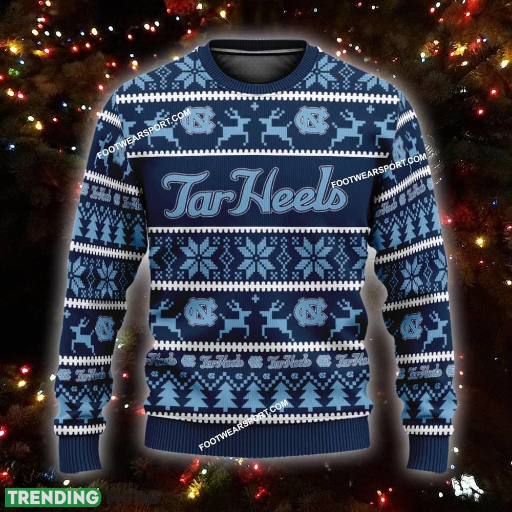 Custom Name NEW Radiator North Carolina Tar Heels Knitted Christmas Sweater AOP Gift Holidays - NCAA North Carolina Tar Heels Ugly Christmas Sweater For Men And Women Photo 1 Custom Name NEW Radiator North Carolina Tar Heels Knitted Christmas Sweater AOP Gift Holidays - NCAA North Carolina Tar Heels Ugly Christmas Sweater For Men And Women Photo 1