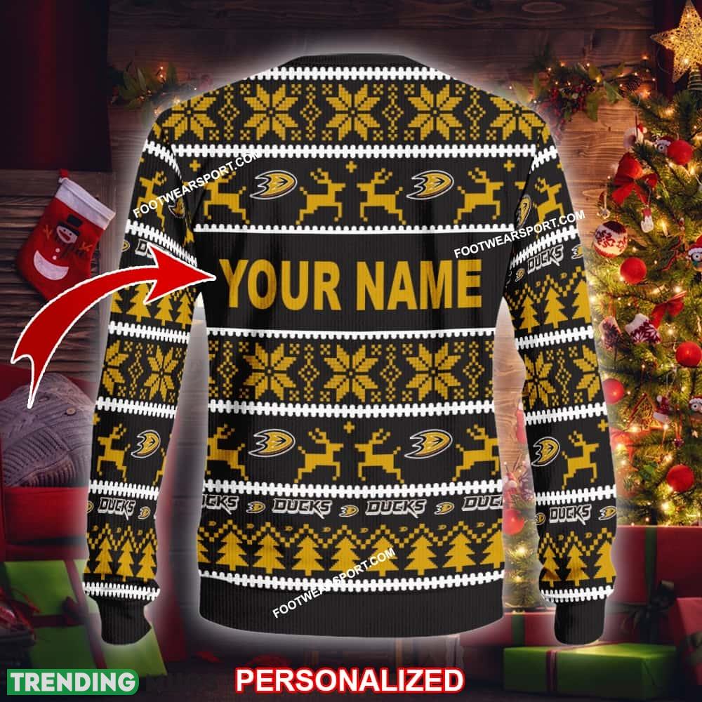 Custom Name NEW Retail Anaheim Ducks Ugly Christmas 3D Sweater Gift For Men And Women 3D Sweater Custom Name NEW Retail Anaheim Ducks Ugly Christmas 3D Sweater Gift For Men And Women 3D Sweater
