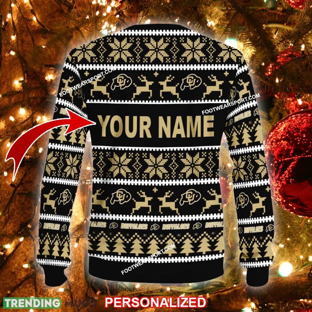 Custom Name NEW Singing Colorado Buffaloes Ugly Christmas Sweater Gift For Men And Women 3D Sweater Custom Name NEW Singing Colorado Buffaloes Ugly Christmas Sweater Gift For Men And Women 3D Sweater