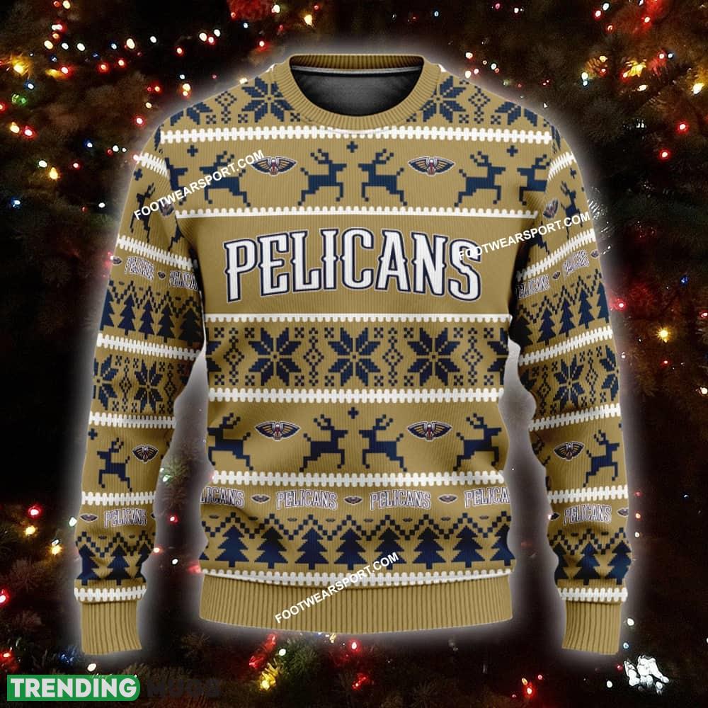 Custom Name NEW Style New Orleans Pelicans Ugly Christmas Sweater Gift For Men And Women - NBA New Orleans Pelicans Ugly Christmas Sweater For Men And Women Photo 1 Custom Name NEW Style New Orleans Pelicans Ugly Christmas Sweater Gift For Men And Women - NBA New Orleans Pelicans Ugly Christmas Sweater For Men And Women Photo 1
