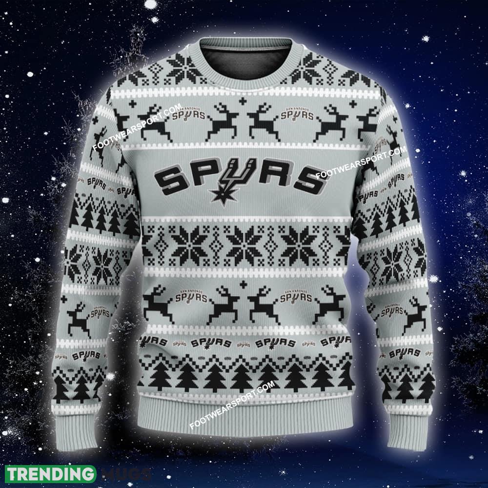 Custom Name NEW Sweater San Antonio Spurs Ugly Christmas 3D Sweater Gift For Men And Women - NBA San Antonio Spurs Ugly Christmas Sweater For Men And Women Photo 1 Custom Name NEW Sweater San Antonio Spurs Ugly Christmas 3D Sweater Gift For Men And Women - NBA San Antonio Spurs Ugly Christmas Sweater For Men And Women Photo 1