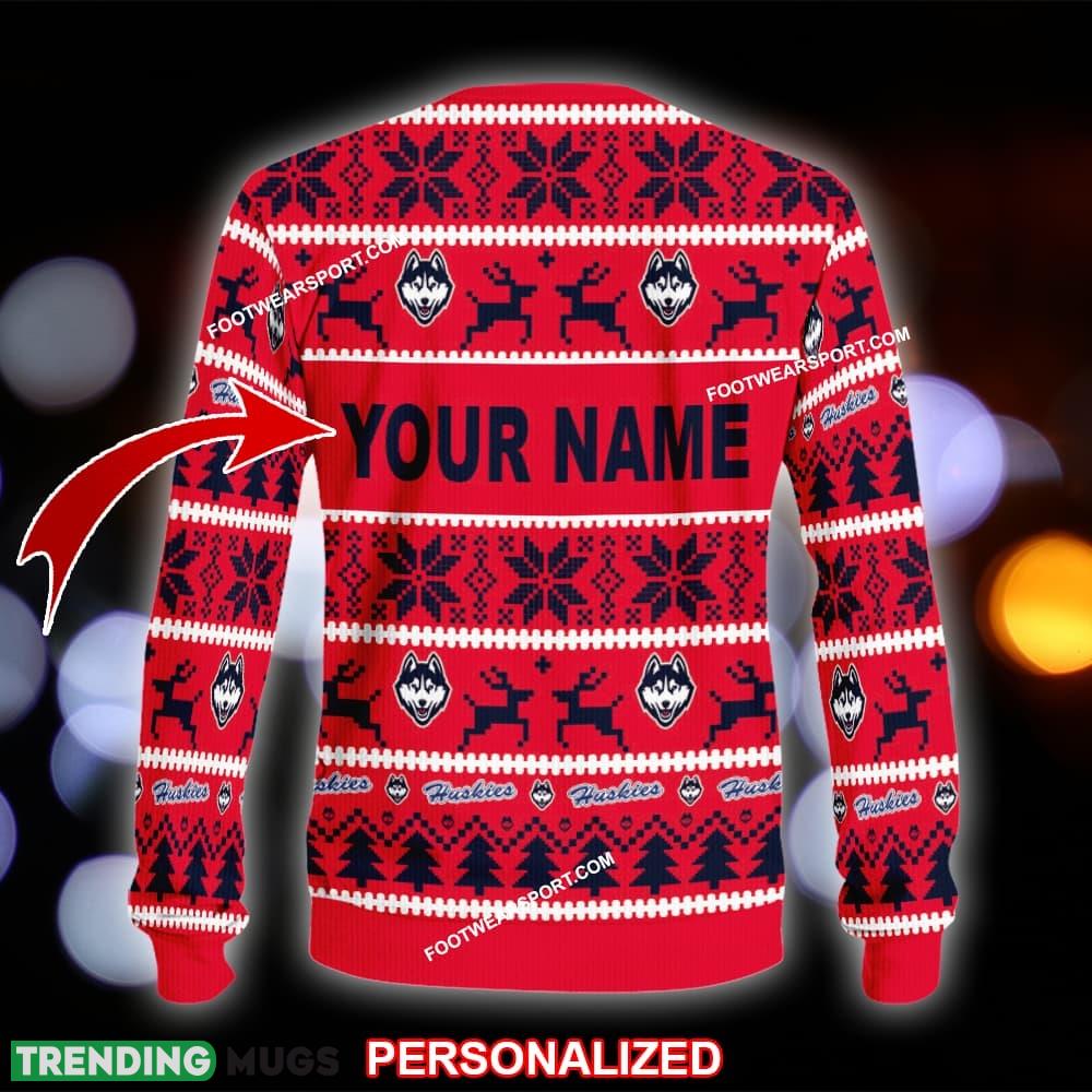 NEW Hymn Connecticut Huskies Knitted Xmas Sweater AOP Gift Holidays 3D Sweater NEW Hymn Connecticut Huskies Knitted Xmas Sweater AOP Gift Holidays 3D Sweater