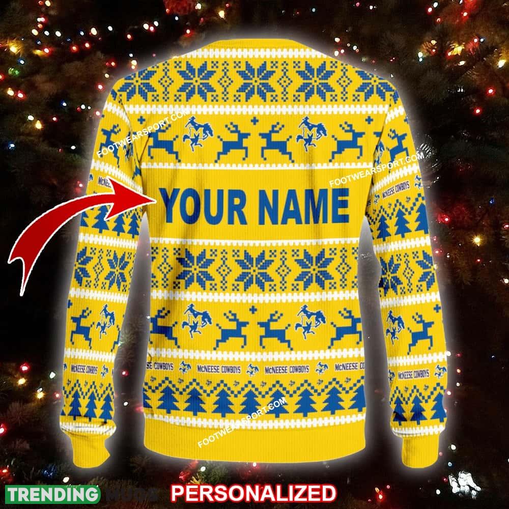 NEW Knitter McNeese State Cowboys Ugly Christmas Sweater Gift Holidays 3D Sweater NEW Knitter McNeese State Cowboys Ugly Christmas Sweater Gift Holidays 3D Sweater